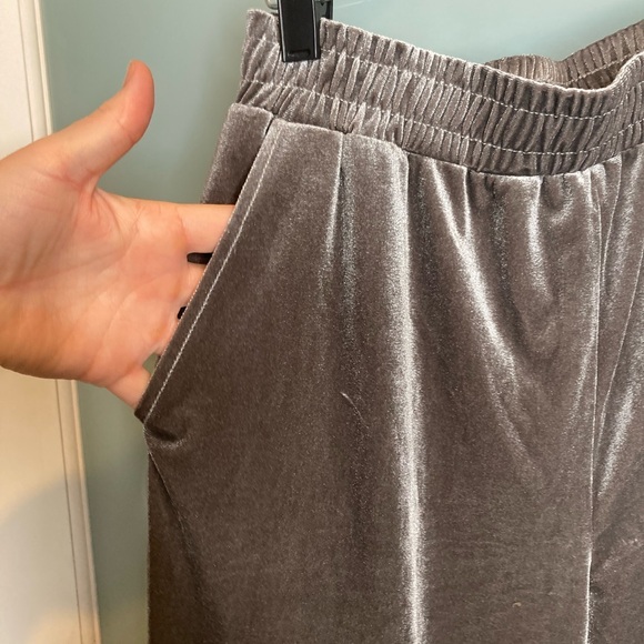 Dazy velour wide leg pants - Picture 4 of 6